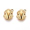 304 Stainless Steel Charms, Frog Charm, Real 14K Gold Plated, 13x10.5x4mm, Hole: 1.5mm