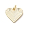Brass Enamel Pendants, Heart, with Jump Rings, Real 18K Gold Plated, Rack Plating, Long-Lasting Plated, Cadmium Free & Lead Free, White, 15x17x1.5mm, Hole: 3.2mm