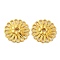 Tibetan Style Alloy Beads, Cadmium Free & Lead Free, Flower, Antique Golden, 23x23x3.5mm, Hole: 3mm, about 377pcs/1000g