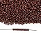 TOHO Demi Round Seed Beads, Japanese Seed Beads, Metallic Colours, (222) Dark Bronze, 11/0, 2.2x0.9mm, about 8666pcs/50g