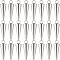 50Pcs 303 Stainless Steel Pendants, Cone Charm, Stainless Steel Color, 16x5mm, Hole: 2mm