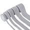 10 Yards 5 Styles Elastic Cords, Stretchy Band for Clothes Sewing, Flat, Gainsboro, 10~50mm, 2 yards(1.82m)/style