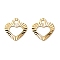 Brass Charms, Cadmium Free & Lead Free, Real 24K Gold Plated, Heart, 8.5x8x0.5mm, Hole: 1.2mm