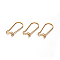304 Stainless Steel Hoop Earrings, Golden, 20 Gauge, 20x9mm, Pin: 0.8mm