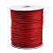 Korean Waxed Polyester Cord, Bead Cord, Red, 1.2mm, about 185yards/roll