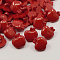 Acrylic Shank Buttons, 1-Hole, Dyed, Apple, Dark Red, 16x15x4mm, Hole: 3mm