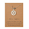 Alloy Constellation Pendant Necklaces, Platinum, Leo, 17.13 inch(43.5cm)