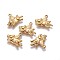 304 Stainless Steel Pendants, Pig, Golden, 15.7~15.8x20x2.8~2.9mm, Hole: 2mm