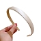 Satin Hair Bands, White, 150x130x15mm