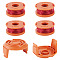 5pcs WA0010 Trimmer Replacement line spools with cap For Worx String Trimmer, Chocolate, 0.065inch, 10ft/pc