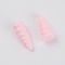 Resin Cabochons, DIY Accessories, Horn, Pink, 25.5x10x9mm