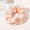 Satin Face Elastic Hair Accessories, for Girls or Women, Scrunchie/Scrunchy Hair Ties, PeachPuff, 120mm