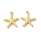 Rack Plating Alloy Pendants, Cadmium Free & Lead Free & Nickle Free, Starfish Charm, Matte Gold Color, 20x19x2.5mm, Hole: 1.5mm