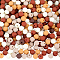 500Pcs Rubberized Style Imitated Silicone Acrylic Beads, Round, Coconut Brown, 8x7.5mm, Hole: 1.6mm