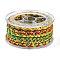 Braided Nylon Cord, for Jewelry Making, Round, Yellow, 3.8~5mm, about 2.19 Yards(2m)~3.28 Yards(3m)/Roll
