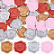 80Pcs 4 Colors Rose Adhesive Wax Seal Stickers, Envelope Seal Decoration, For Craft Scrapbook DIY Gift, Mixed Color, 30~30.8mm, 20pcs/color