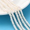 Natural Cultured Freshwater Pearl Beads Strands, Grade 6A+, Rondelle, PeachPuff, 4.5~5mm, Hole: 0.6mm, about 130pcs/strand, 14.80~14.88 inch(37.6~37.8cm)