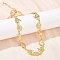 Summer Beach Brass Conch & Shell Shape Link Chain Necklaces, Rack Plating, Cadmium Free & Lead Free, Long Lasting Plated, Real 18K Gold Plated, 15.94 inch(40.5cm)