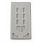 Plastic Flocking Bead Design Boards, Beads Trays, Necklace Design Boards, Gray, Size: about 27cm wide, 49cm long, 2cm thick