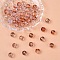 Baking Painted Glass Beads Strands, Round, for Beading Jewelry Making, with Glitter Powder, Thistle, 8mm, Hole: 1mm