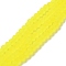 Transparent Glass Beads Strands, Faceted, Frosted, Rondelle, Yellow, 8mm, Hole: 1mm, about 60~62pcs/strand