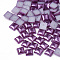 ABS Plastic Imitation Pearl Cabochons, Square, Medium Orchid, 6x6x3.5mm, about 5000pcs/bag