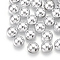 ABS Plastic Cabochons, Half Round, Platinum Color Plated, 5x2.5mm, about 10000pcs/bag