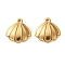 304 Stainless Steel Pendants, Shell Shape, Ion Plating(IP), Golden, 17x16x3mm, Hole: 1.6mm