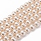 Baking Painted Pearlized Glass Pearl Round Bead Strands, PapayaWhip, 6mm, Hole: 0.8mm, about 66pcs/strand, 15.75''(40cm)