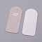 Paper Hair Clip Display Cards, Tan, 7x3.1x0.06cm