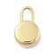 316 Surgical Stainless Steel Pendants, Real 18K Gold Plated, Flat Round, 16x10.5x5mm, Hole: 4.5x3.5mm