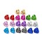 Triangle Acrylic Stud Earrings, with 316 Surgical Stainless Steel Pins, Mixed Color, 25x25mm