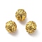 Tibetan Style Alloy Beads, Cadmium Free & Lead Free, Barrel, Antique Golden, 7x7.5mm, Hole: 1.8mm, about 869pcs/1000g