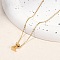 Ion Plating(IP) 304 Stainless Steel Pendant Necklaces, Real 18K Gold Plated, Letter, Letter Z, 15.94 inch(40.5cm)~16.14 inch(41cm)+54mm extender, Letters: 10x6x4mm.