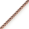Unwelded Iron Twisted Chains, Curb Chains, with Spool, Red Copper, 3.3x2.1x0.6mm, about 328.08 Feet(100m)/roll