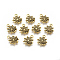 Halloween Jewelry Tibetan Style Alloy Pendants, Cadmium Free & Lead Free, Spider, Antique Golden, 17x14x2mm, Hole: 2mm