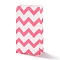 Rectangle Kraft Paper Bags, None Handles, Gift Bags, Wave Pattern, Hot Pink, 9.1x5.8x17.9cm