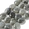 Natural Labradorite Beads Strands, Flat Oval, 17.5~18x12.5~13x6mm, Hole: 1.2mm, about 22pcs/strand, 15.55''(39.5cm)