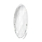 Transparent Glass Pendants, Faceted, Oval Charms, for Chandelier Crystal Hanging Pendants, Clear, 119.5x44.5x18mm, Hole: 2mm