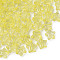 Transparent Acrylic Beads, Star, Yellow, 9x9.5x5.5mm, Hole: 2mm, about 2000pcs/500g
