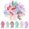 35Pcs Transparent Spray Painted Glass Beads, Fish, Mixed Color, 15x8x5mm, Hole: 1mm