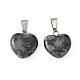 Подвески из натурального ларвикита G-Q371-14-2