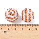 Полосатые бусины из смоляных стразов OACR-A037-01F-3