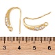 Стойки обшивки латунь кубический цирконий серьги крючки KK-S374-05G-08-3