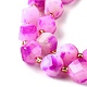 Нити бусин из натурального кварца окрашенные G-U023-A02-09-4