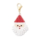 Подвеска Санта-Клаус из стеклянных бусинок HJEW-MZ00319-2