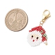 Подвесные украшения из стеклянных бусинок на рождественскую тематику HJEW-MZ00341-01-3