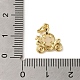 Латунные подвески из цветного стекла с микропаве и кубическим цирконием X-KK-R162-026C-G-3