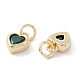 Кулоны с инкрустацией из латуни ZIRC-A019-13G-H-2