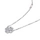 Ожерелья с подвеской из стерлингового серебра с кубическим цирконием «клевер 925» TS-N339-S-3